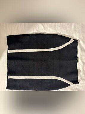 Guess Black Mini Skirt with White Trim Accents